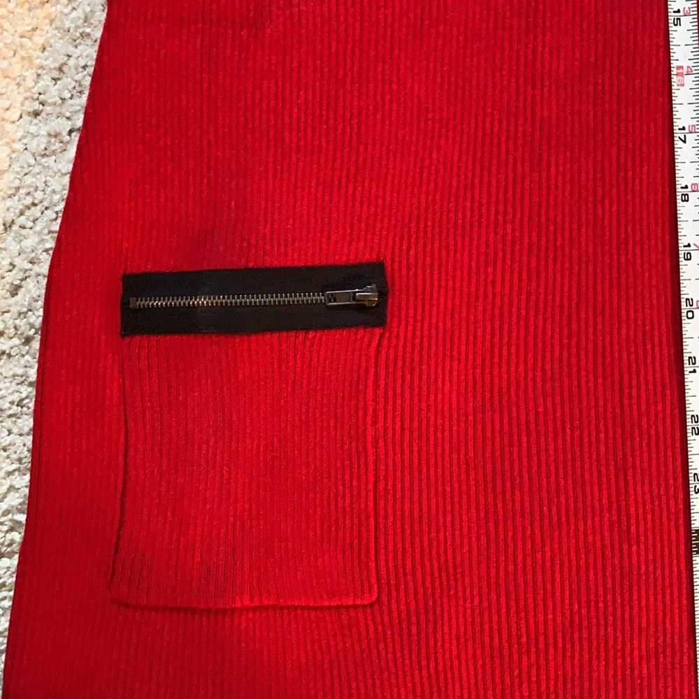 AGB brand red women’s long sweater - Picture 7 of 10